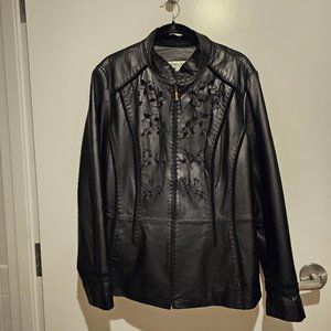 Genuine Leather Jacket - Coldwater Creek